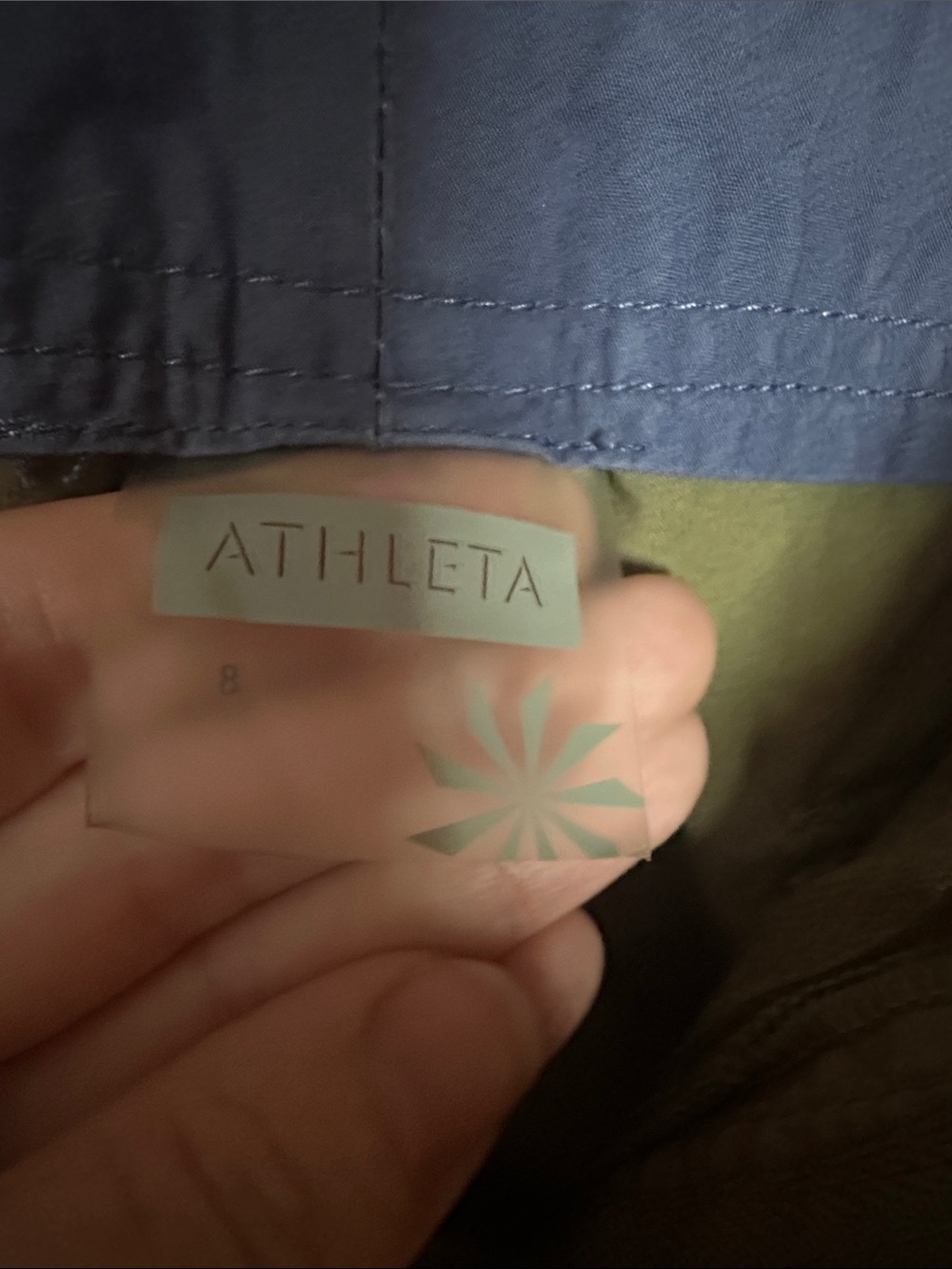 Athleta Olive Green Cargo Roll-Cuff Shorts - Picture 2 of 9